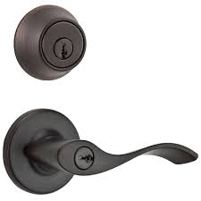 Photo 1 of Balboa 690 Venetian Bronze Keyed Entry Door Handle and Single Cylinder Deadbolt Combo Pack
