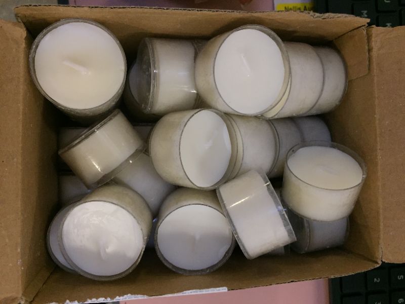 Photo 2 of 48pc Tealight Candles White - Stonebriar Collection
