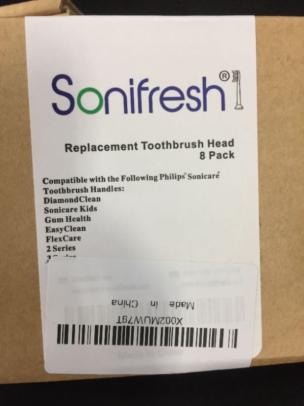 Photo 4 of  8Sonifresh Kids Replacement Heads Compatible with Philips Sonicare Toothbrush Heads HX6042/94,HX6340,HX6321,HX6330,HX6331,HX6320,HX6034,HX6350, Standard Brush Heads for Kids Over 7 Years Old.
2 pack