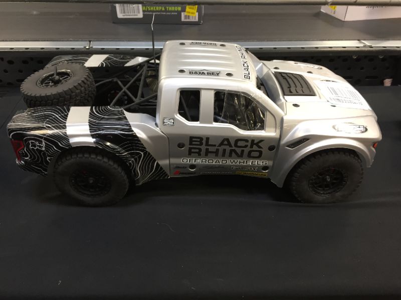 Photo 1 of Losi RC Truck 1/10 Black Rhino Ford Raptor Baja Rey 4WD Brushless RTR (Battery and Charger Not Included) with Smart, LOS03020V2T2
UNABLE TO TEST FUNCTIONALITY