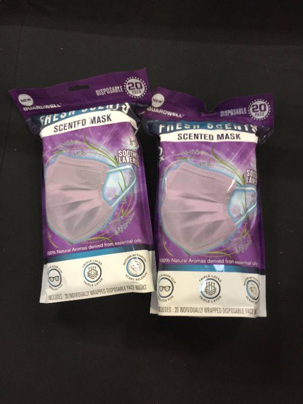Photo 1 of 2 pack face mask scented 