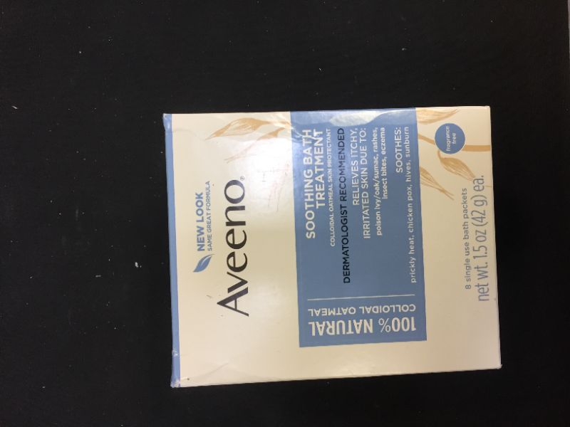Photo 2 of Aveeno Soothing Bath Treatment, Fragrance Free, 8 ct (pack of 1) 
