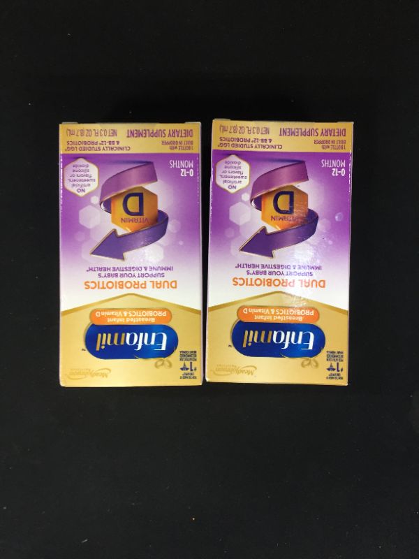 Photo 1 of Enfamil Breastfed Infant Probiotics & Vitamin D Dual Probiotics, 8.7mL
bundle of 2 

