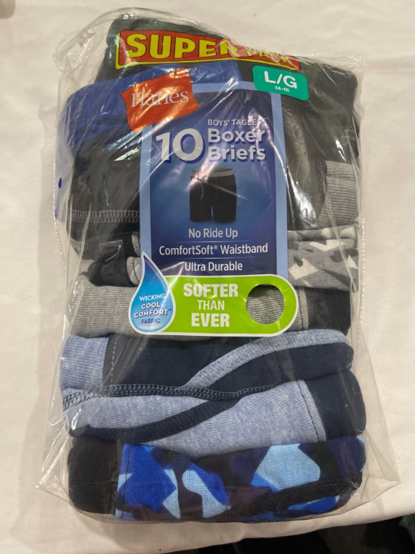 Photo 1 of BOXER BRIEFS 10 PACK LARGE 