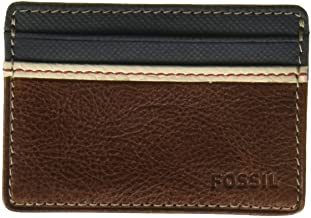 Photo 1 of Fossil Men's Leather Minimalist Card Case Front Pocket Wallet
