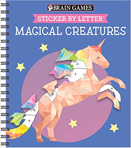 Photo 1 of Brain Games - Sticker by Letter: Magical Creatures (Sticker Puzzles - Kids Activity Book) 