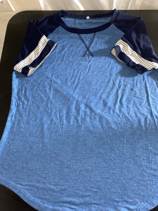 Photo 1 of Women's T-Shirt, Blue, 2XL