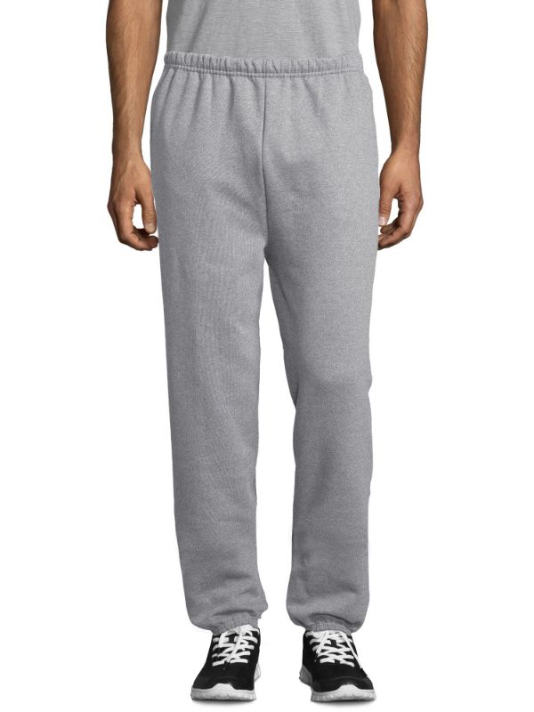 Photo 1 of Hanes Sport? Ultimate Cotton® Men's Fleece Sweatpants With Pockets COLOR Light Steel, Small