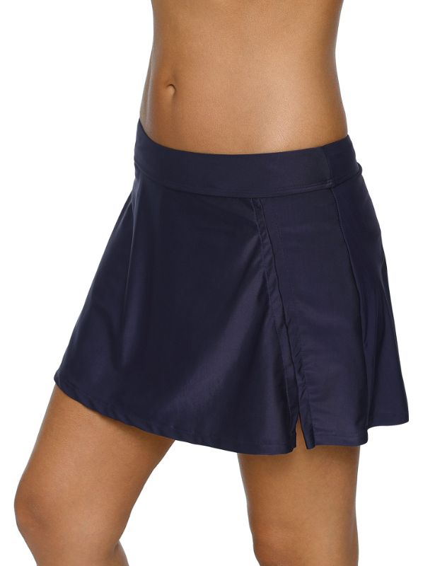 Photo 1 of Charmo Women's High Waist Swim Skirt, Navy, Large