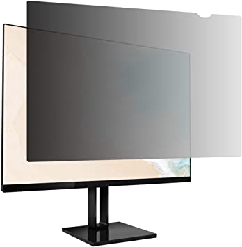 Photo 1 of Amazon Basics Privacy Screen Filter - 14 Inch 16:9 Widescreen Monitor, Anti Glare & Blue Light Filter (14 inch (16:9), 12.2" x 6.87")