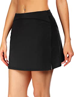 Photo 1 of ADOME Women's Athletic Skort Tennis Skirt, Black, Large