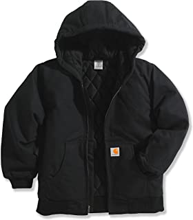 Photo 1 of Carhartt Baby Boys' Active Quilted Flannel Lined Jacket, Caviar Black, XL (18-20)