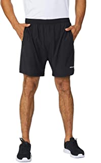 Photo 1 of BALEAF Men's 5" Running Athletic Shorts Zipper Pocket, Black, Small