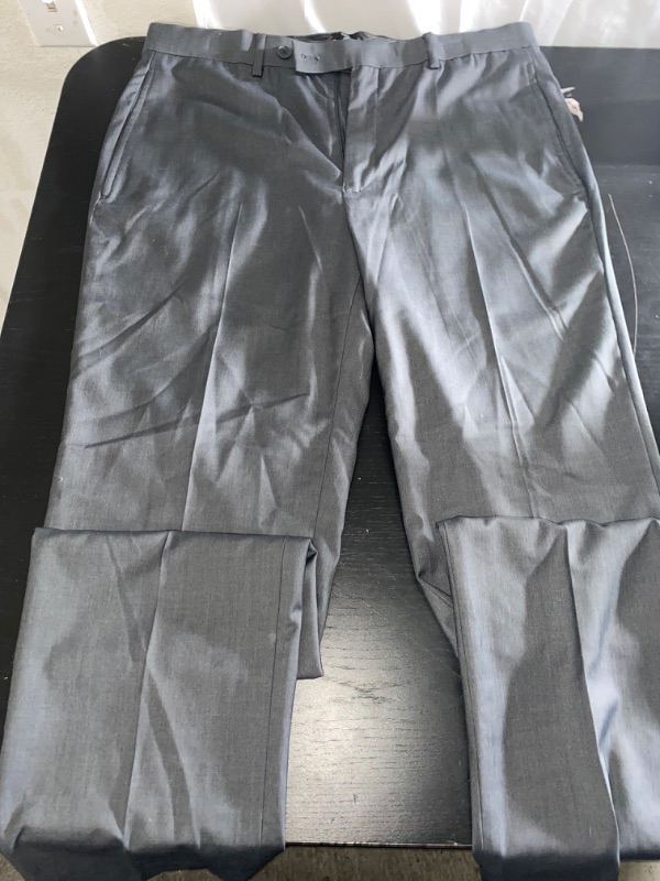 Photo 1 of Calvin Klein Men's Dress Pants, Dark Grey, 33W x 32L