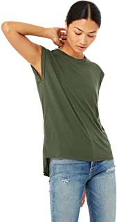 Photo 1 of Bella + Canvas Women's Muscle Tee, Military Green, Small