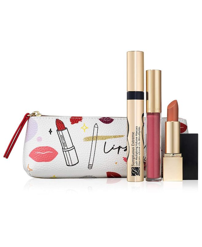 Photo 1 of Estee Lauder Pretty Pink Lip Gift Set Rebellious Rose Collection