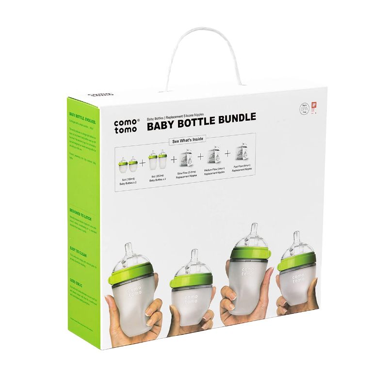 Photo 1 of Comotomo Baby Bottle Bundle, Green