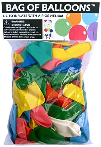 Photo 1 of Bag of Balloons - 72 ct. Assorted Color Latex Balloons