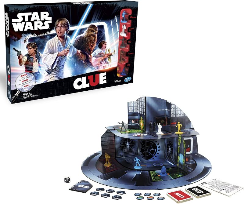 Photo 1 of Hasbro Clue Game: Star Wars Edition, USED