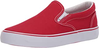 Photo 1 of Lugz Women's Clipper 2 Classic Canvas Slip-on Sneaker, Mars Red/White, Size 8.5