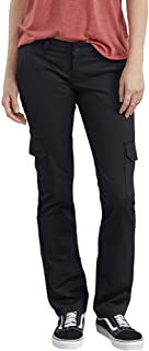 Photo 1 of Dickies Women's Stretch Twill Straight Leg Cargo Pant, Black, 16 Reg