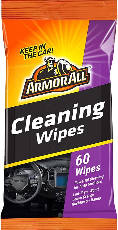 Photo 1 of Armor All Car Interior Cleaner Wipes for Dirt & Dust - Cleaning for Cars & Truck & Motorcycle, 60 Count, 19266