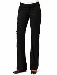 Photo 1 of Lee Women's Relaxed Fit Austyn Knit Waist Capri Pant, Black, Size 16 Medium