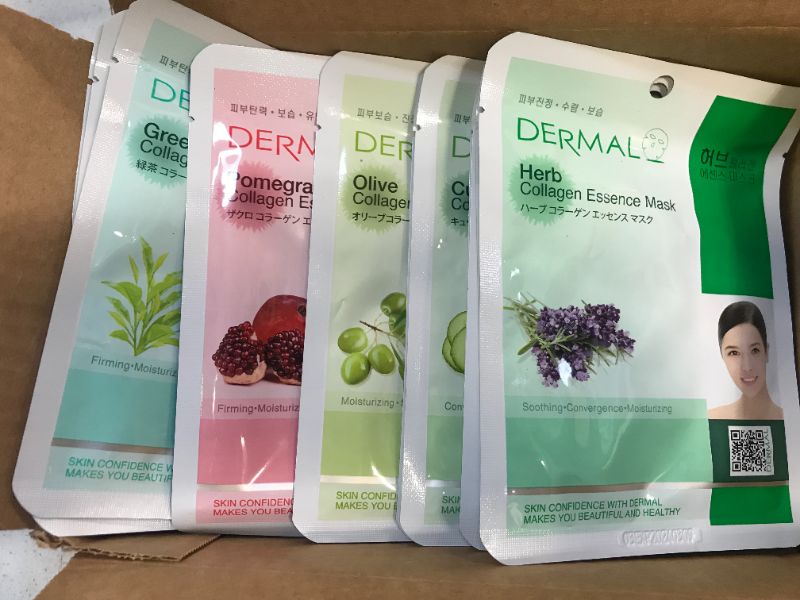 Photo 1 of [20 Pack] Dermal Korea Collagen Essence Full Face Facial Mask, Herb
