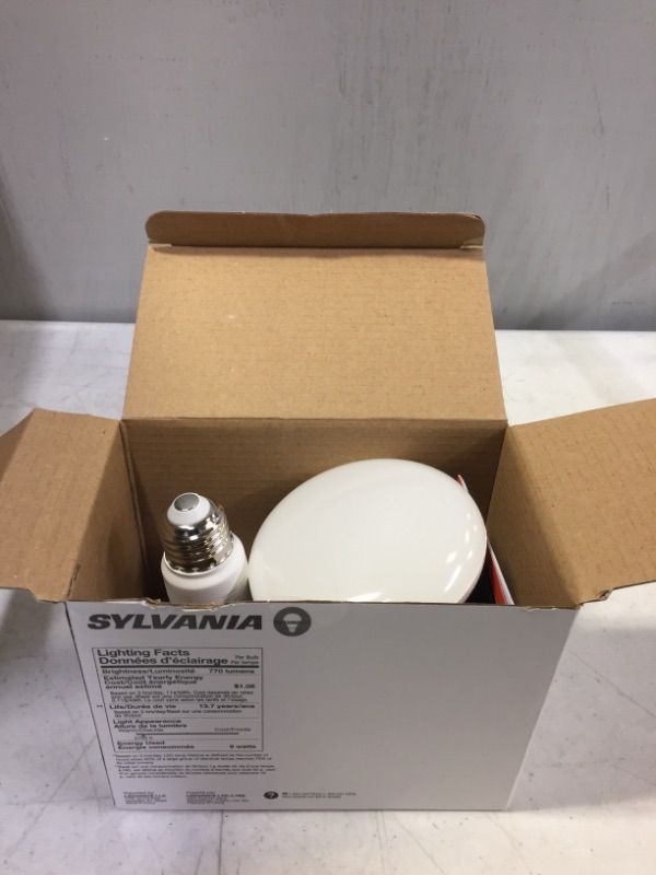 Photo 1 of 2 - SYLVANIA SMART+ Bluetooth LED Light Bulbs, BR30 9W Soft White, Dimmable,
