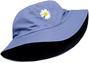 Photo 1 of Bucket Hat,Unisex 100% Cotton Summer Travel Beach Sun Cap REVERSABLE
DAISY FLOWER NAVY/BLACK