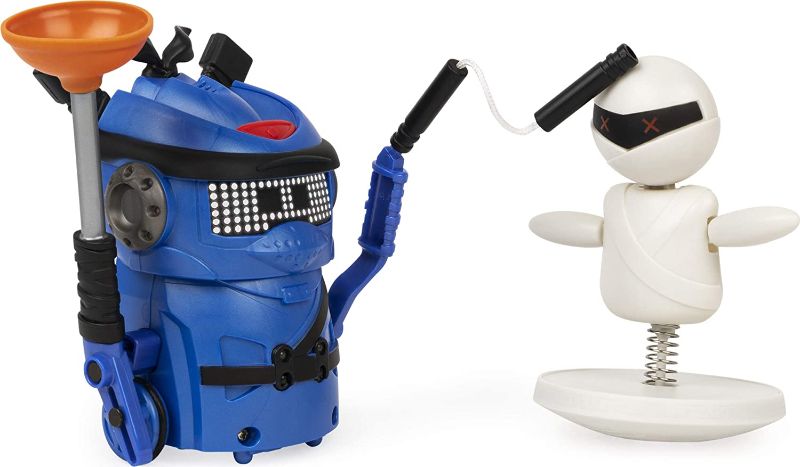 Photo 1 of Ninja Bots 1-Pack, Hilarious Battling Robot (Blue) with 3 Weapons, Trainer and Over 100 Sounds and Movements
