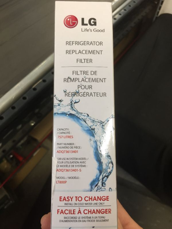 Photo 2 of LG LT800P- 6 Month / 200 Gallon Capacity Replacement Refrigerator Water Filter (NSF42 and NSF53) ADQ73613401, ADQ73613408, or ADQ75795104 , White
