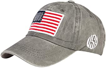 Photo 1 of Unisex American Flag Embroidered Baseball Hats Cotton Ball Dad Caps for Outdoor Running
GREY