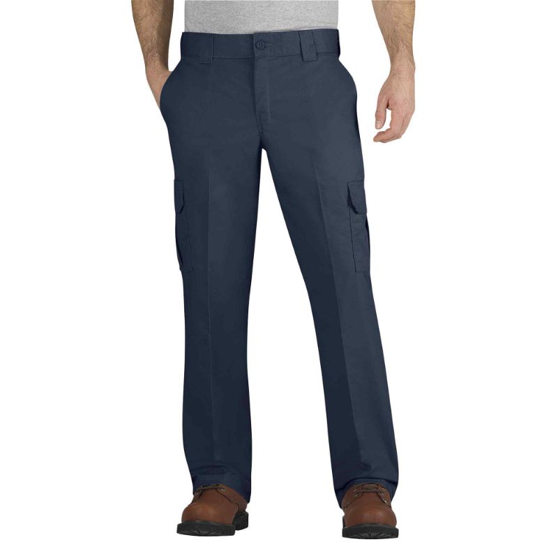 Photo 1 of Dickies Men's Flex Regular Fit Straight Leg Cargo Pants - Dark Navy Size 34x 30