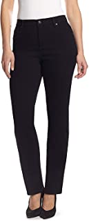 Photo 1 of Gloria Vanderbilt womens Amanda Classic High Rise Tapered Jean, Black, 12 Short
