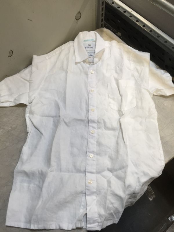 Photo 1 of 28 PALMS RELAXED BUTTON DOWN SHORT SLEEVE SHIRT WHITE 
SIZE XSMALL