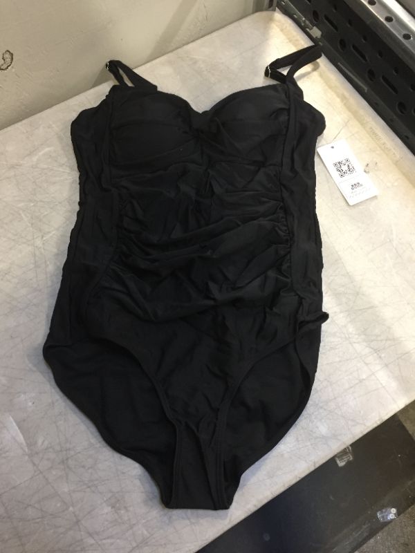 Photo 2 of EKOUAER WOMENS BATTHING SUIT ONE PIECE BLACK
SIZE LARGE