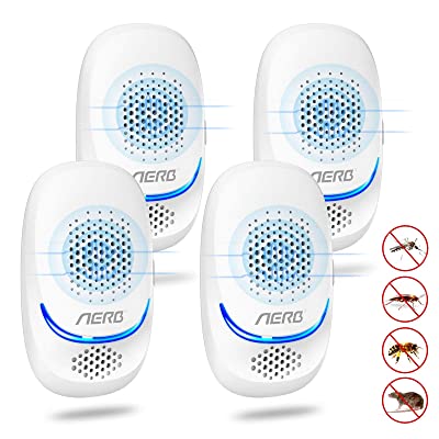 Photo 1 of Aerb Ultrasonic Pest Repeller 2021 Upgraded, 10W Plug-in Insect Repeller, Electronic Portable Pet Safe Device, Repels Away Fleas, Bug 4 pack 