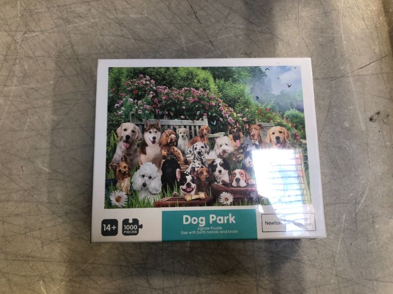 Photo 1 of Newtion 1000 Piece 30" x 20" Jigsaw Puzzles for Kids Adult Toy, Dog Park Style Large Size Jigsaw Puzzles Game Indoor Toys Family Puzzles Gift, Educational Intellectual Decompressing Fun Game