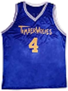 Photo 1 of borizcustoms Air Timberwolves Blue Basketball Jersey Stitch Royal Yellow Josh Framm
