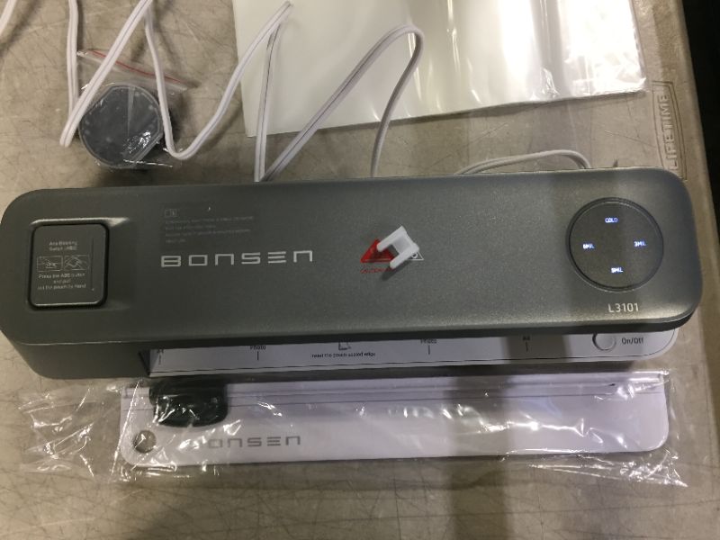 Photo 2 of Laminator Machine, BONSEN A4 Hot and Cold Laminator, 9 Inches Portable Thermal Laminator Machine with Anti-JAM ABS Button, Fast Warm-up and No Bubbles for Home Office School
