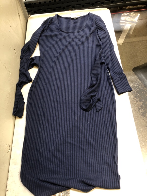 Photo 1 of Generic Blue Long Sleeve Dress. Large