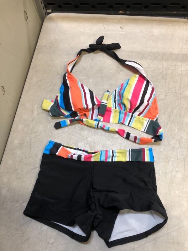 Photo 1 of Generic Multicolored Two Piece Swimsuit. Medium