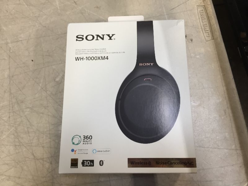 Photo 8 of Sony WH-1000XM4 Wireless Industry Leading Noise Canceling Overhead Headphones with Mic for Phone-Call and Alexa Voice Control, Black
