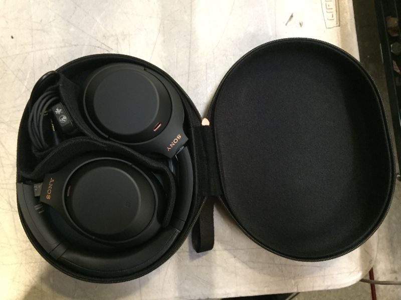 Photo 2 of Sony WH-1000XM4 Wireless Industry Leading Noise Canceling Overhead Headphones with Mic for Phone-Call and Alexa Voice Control, Black
