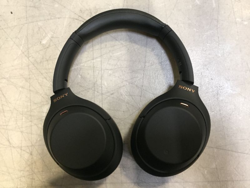 Photo 5 of Sony WH-1000XM4 Wireless Industry Leading Noise Canceling Overhead Headphones with Mic for Phone-Call and Alexa Voice Control, Black
