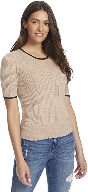 Photo 1 of Ella Moss Women's Cordelia Pretty Short Sleeve Sweater
