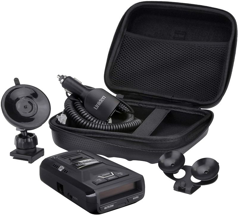 Photo 1 of Uniden R3 EXTREME LONG RANGE Laser/Radar Detector, Record Shattering Performance, Built-in GPS w/ Mute Memory, Voice Alerts, Red Light & Speed Camera Alerts, Multi-Color OLED Display , Black
