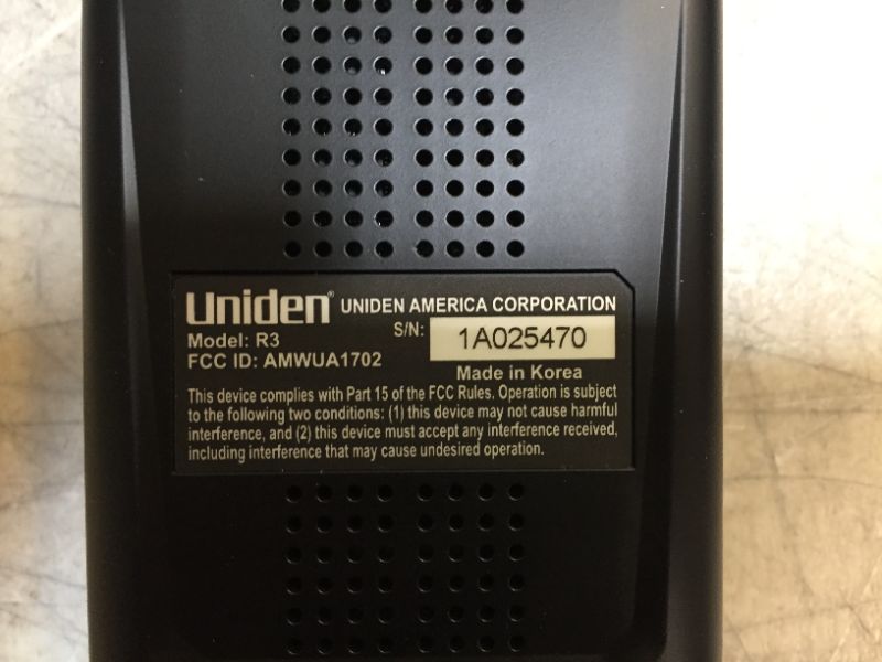 Photo 5 of Uniden R3 EXTREME LONG RANGE Laser/Radar Detector, Record Shattering Performance, Built-in GPS w/ Mute Memory, Voice Alerts, Red Light & Speed Camera Alerts, Multi-Color OLED Display , Black
