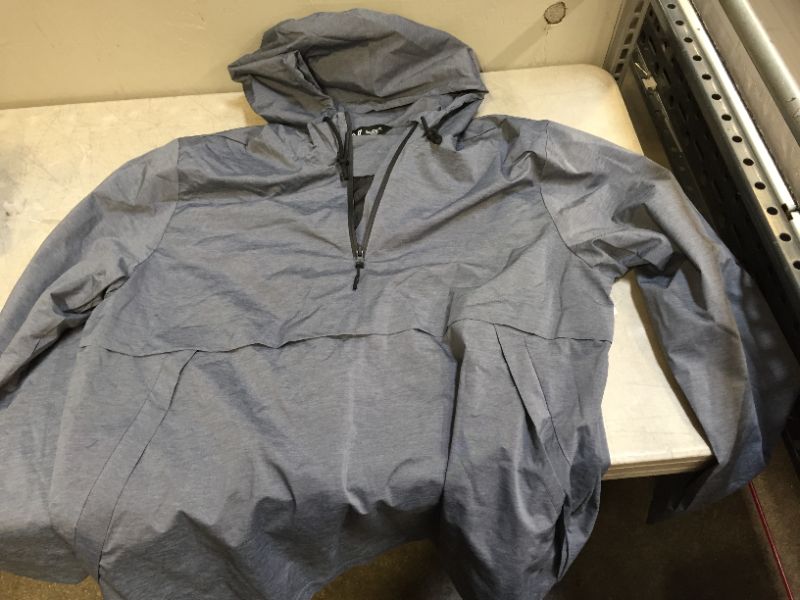 Photo 2 of Amazon Brand - Peak Velocity Men's Windbreaker Anorak Jacket
